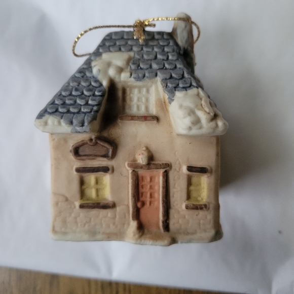 Holiday Vintage Ceramic House Ornament Poshmark